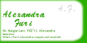 alexandra furi business card